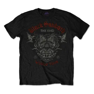 Black Sabbath Tričko The End Reading Skull Unisex Black