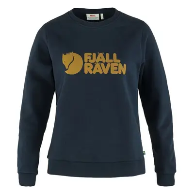 Fjällräven Logo Sweater W Dark Navy/Chestnut Outdoorová mikina