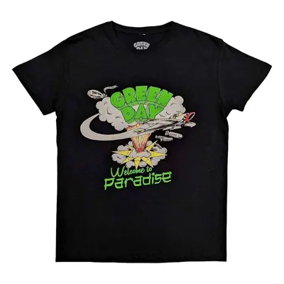 Green Day Tričko Welcome to Paradise Unisex Black