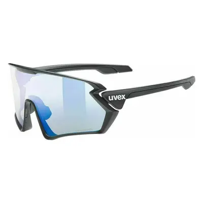 UVEX Sportstyle V Black Mat/Variomatic Litemirror Blue Cyklistické brýle