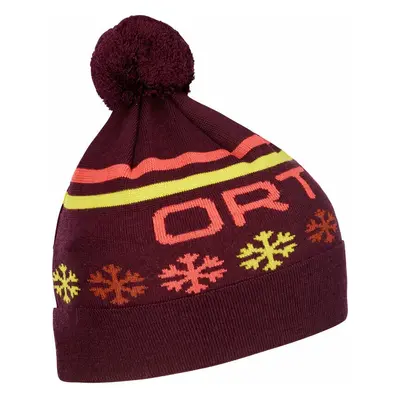 Ortovox Nordic Knit Beanie Dark Wine Lyžařská čepice