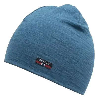 Devold Breeze Merino Beanie Blue Melange Čepice