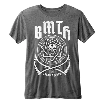 Bring Me The Horizon Tričko Crooked Young Unisex Charcoal Grey