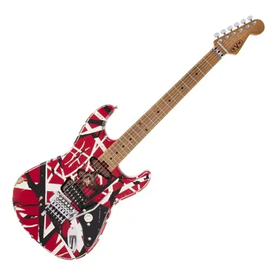 EVH Frankie Striped MN Red/White/Black Elektrická kytara