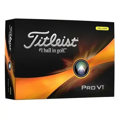 Titleist Pro V1 Yellow Standard Golfové míčky