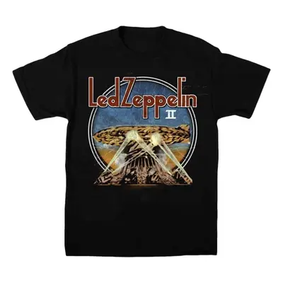 Led Zeppelin Tričko LZII Searchlights Unisex Black