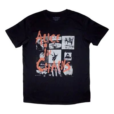 Alice in Chains Tričko Albums Montage Unisex Black