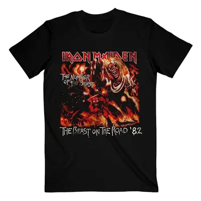 Iron Maiden Tričko Number Of The Beast The Beast On The Road Vintage Unisex Black