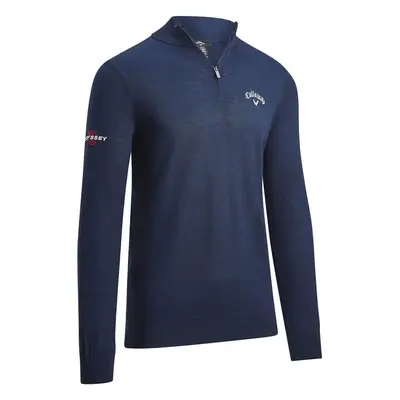 Callaway 1/4 Blended Merino Navy Blue Svetr