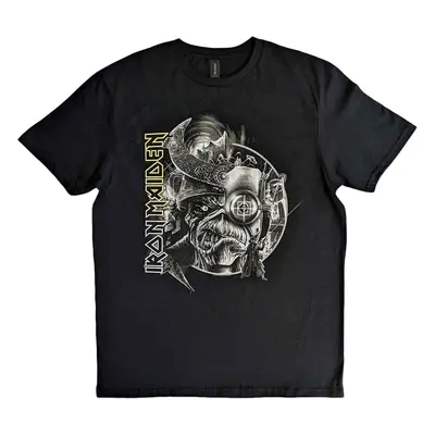 Iron Maiden Tričko The Future Past Tour '23 Greyscale Unisex Black