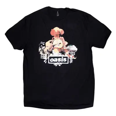 Oasis Tričko Atomic Collage Unisex Black