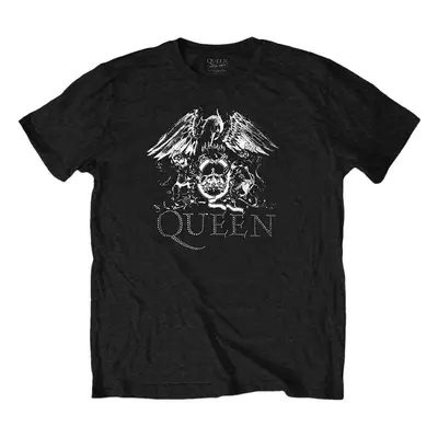 Queen Tričko Crest Logo Unisex Black