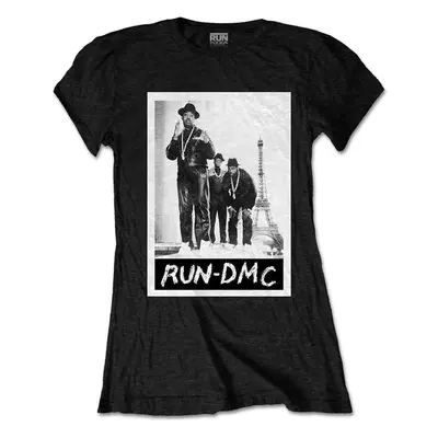 Run DMC Tričko Paris Photo Womens Black