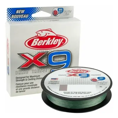 Berkley x9 Braid Low Vis Green 0,20 mm m 20,6 kg Šňůra