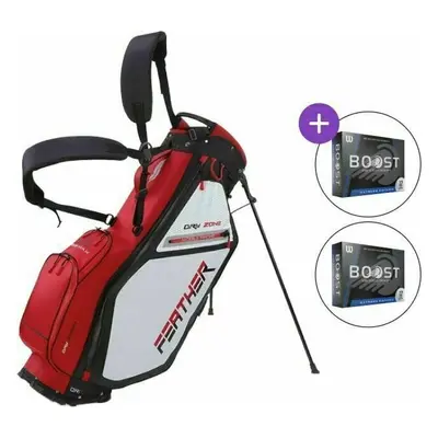 Big Max Dri Lite Feather SET Stand Bag Red/Black/White