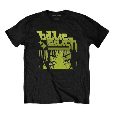 Billie Eilish Tričko Anime Logo Unisex Black