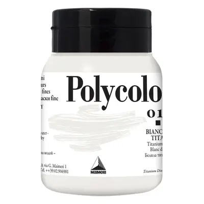 Maimeri Vynil Polycolor Akrylová barva Titanium White 500 ml ks