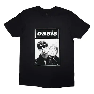 Oasis Tričko Noel & Liam Boxed Photo Unisex Black