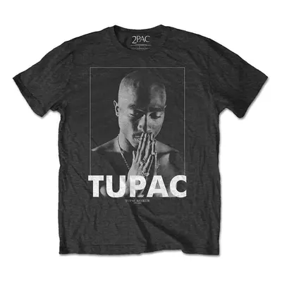 2Pac Tričko Praying Unisex Charcoal Grey