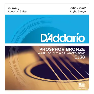 D'Addario EJ38 Struny pro akustickou kytaru