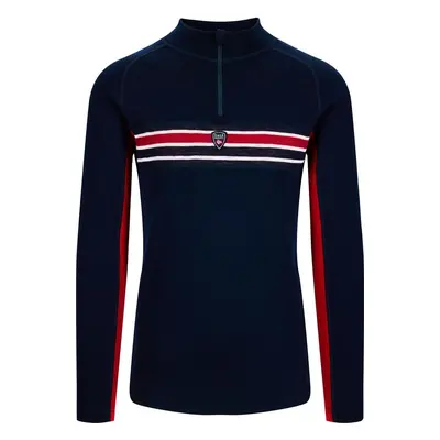 Dale of Norway Aksla Mens Half Zip Baselayer Navy/Red/Off White Svetr