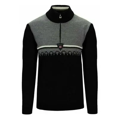 Dale of Norway Lahti Mens Knit Sweater Black/Smoke/Off White Svetr