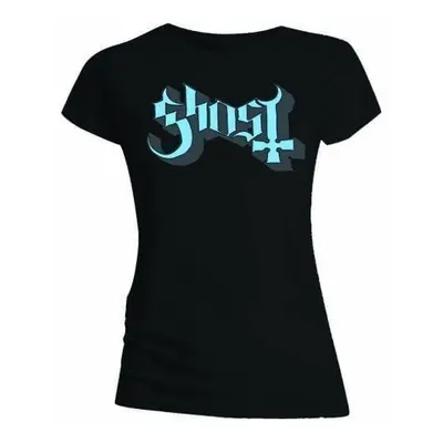 Ghost Tričko Blue/Grey Keyline Logo Womens Black