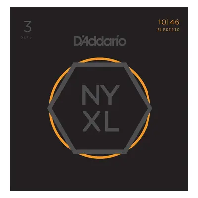 D'Addario NYXL1046-3P Struny pro elektrickou kytaru