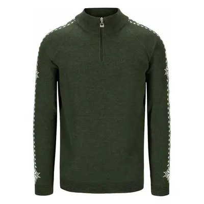 Dale of Norway Geilo Mens Sweater Dark Green/Off White Svetr