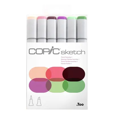 Copic Sketch Fixy Floral Favorites 6 ks