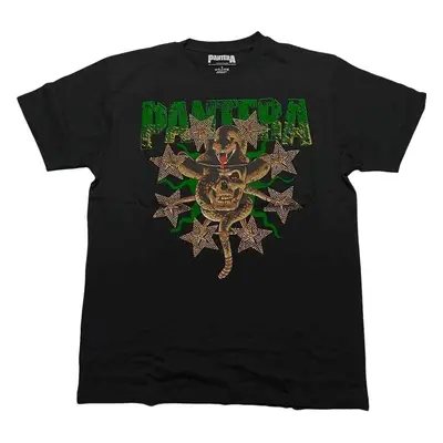 Pantera Tričko Skull & Snake Unisex Black