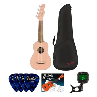 Fender Venice Ukulele WN SET Shell Pink Sopránové ukulele