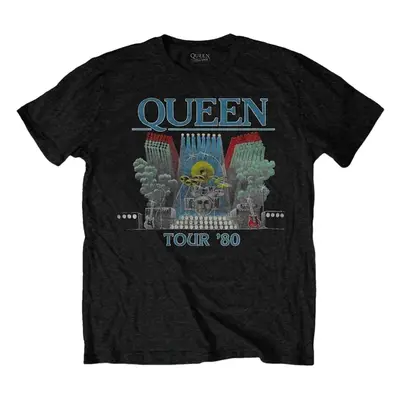 Queen Tričko Tour '80 Unisex Black