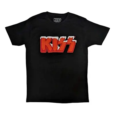 Kiss Tričko Holiday Logo Unisex Black