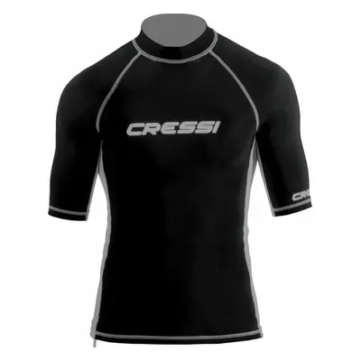 Cressi Rash Guard Man Short Sleeve Tričko Black