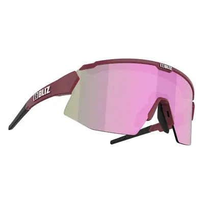 Bliz Breeze Small Matt Burgundy/Brown w Rose Multi plus Spare lens Pink Cyklistické brýle