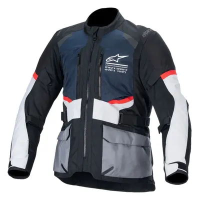 Alpinestars Andes Air Drystar Jacket Deep Blue/Black/Ice Gray Textilní bunda