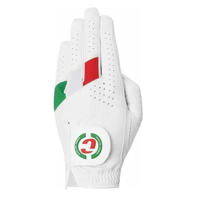 Duca Del Cosma Hybrid Pro Golf White/Green/Red Levá ruka Pánské rukavice