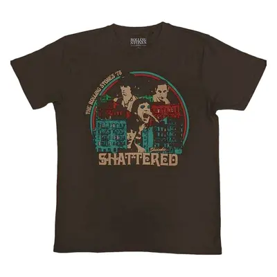 The Rolling Stones Tričko Some Girls Shattered Unisex Brown