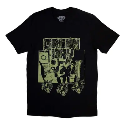 Green Day Tričko Rev Radio Unisex Black