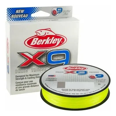 Berkley x9 Braid Flame Green 0,10 mm m 9,0 kg Šňůra