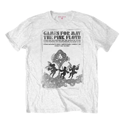 Pink Floyd Tričko Games For May B&W Unisex White