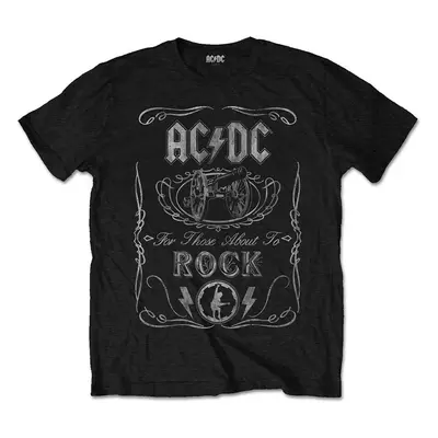 AC/DC Tričko Cannon Swig Vintage Unisex Black