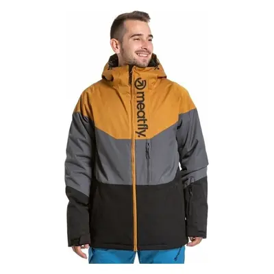 Meatfly Hoax Premium SNB & Ski Jacket Wood/Dark Grey/Black Lyžařská bunda