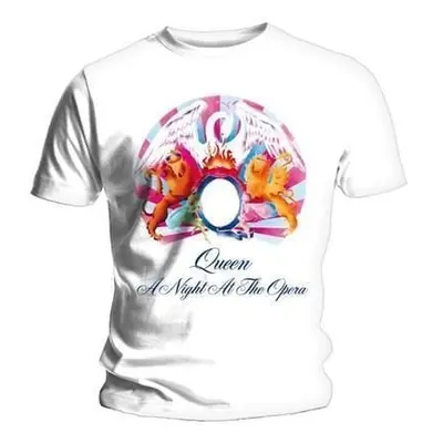 Queen Tričko A Night At The Opera Unisex White