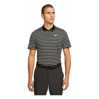 Nike Dri-Fit Victory Mens Striped Golf Black/White Polo košile