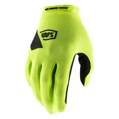 100% Ridecamp Womens Gloves Fluo Yellow/Black Cyklistické rukavice