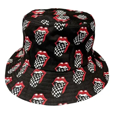 The Rolling Stones Čepice Checker Tongue Pattern Charcoal Grey