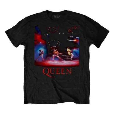 Queen Tričko Live Shot Spotlight Unisex Black