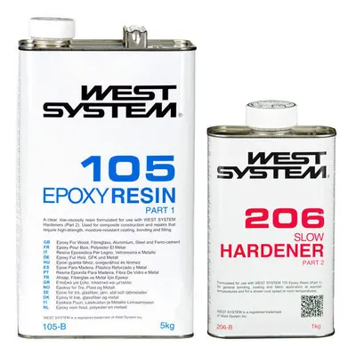 West System B-Pack Slow 105+206 Transparent kg Přípravek k laminování